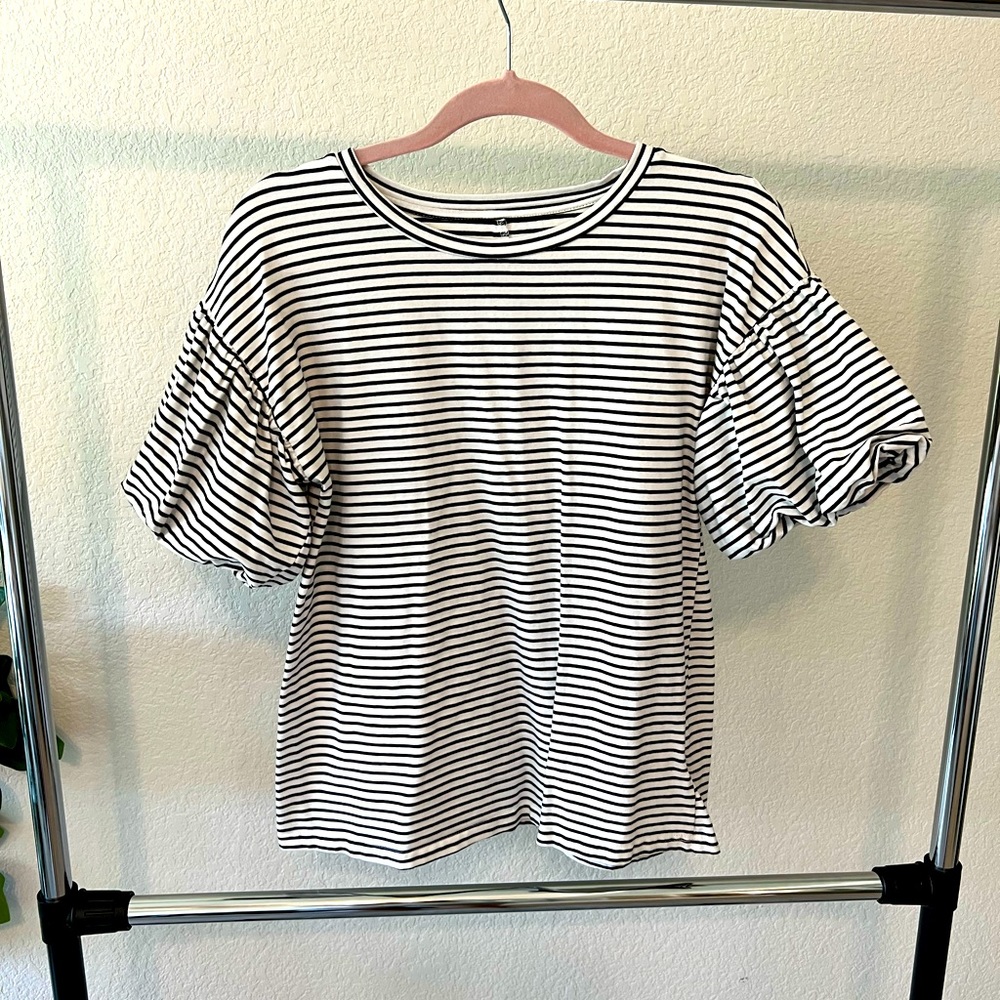 B&W Stripe Top